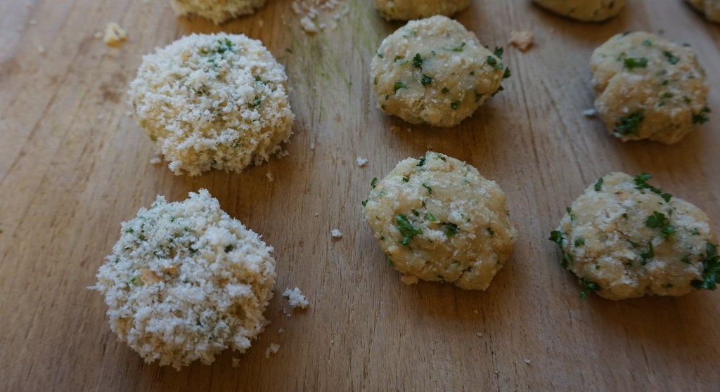 coated nutty burgers