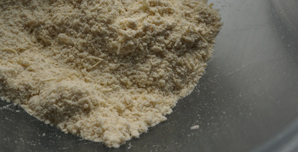 flour, butter and cheese mixed together