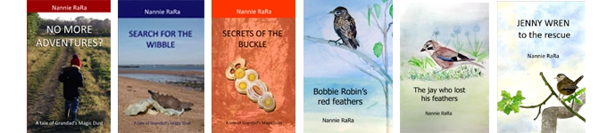 Covers from Nannie RaRa's books