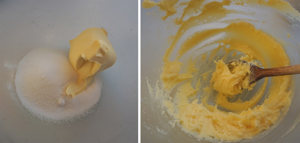 blend sugar and butter