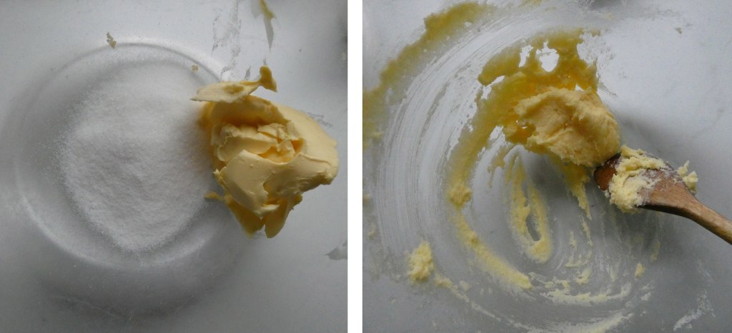 mix sugar and butter