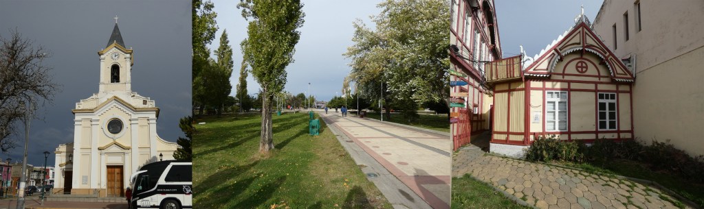 Puert Natales church, town square and museum