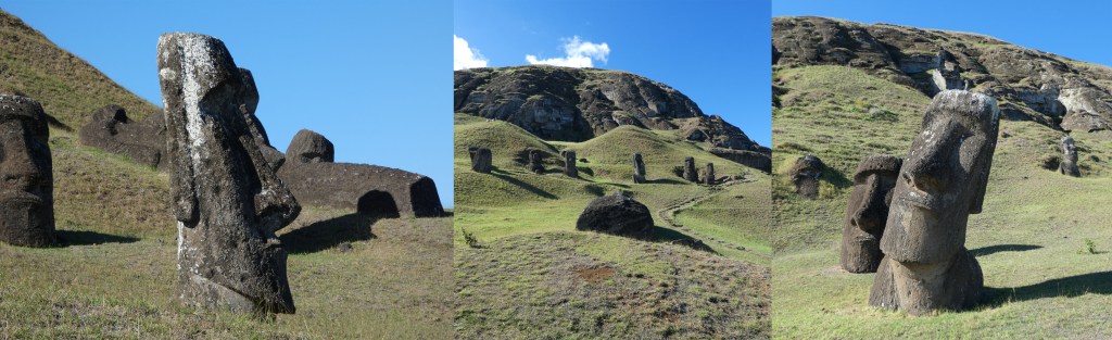 Moai at the quarry